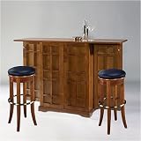 Home Styles 5690-99 / 5692-88 Steamer Folding Bar Set in Oak