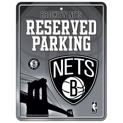 NBA Basketball Metal Parking Sign 8.5" x 11" - Great for Man Cave, Bed Room, Office, Home Décor