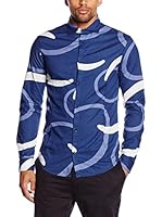 Armani Jeans Camisa Hombre (Azul Denim)