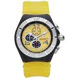 TechnoMarine Mens Cruise Diamond Magnum Chrono Yellow Watch #108030