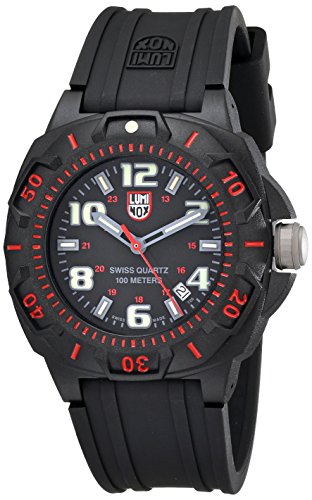 Luminox Men's 0215.SL Sentry 0200 Black Dial With Red Markings Watch