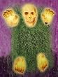 Set of 5 "Gary From The Grave" Lighted Halloween Lawn Stakes #ES65-209
