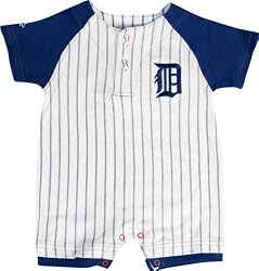 Detroit Tigers Baby Pinstripe Romper