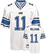Roy Williams Jersey: Reebok White Replica #11 Detroit Lions Jersey