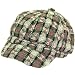 Wool Woven Square Knit Full Newsboy Cabby Cap Hat Pink