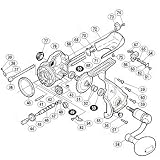 シマノ(SHIMANO) 02バイオマスター 8000PGパーツ:ピニオンギヤ用ペアリング(部品NO49) 01628/