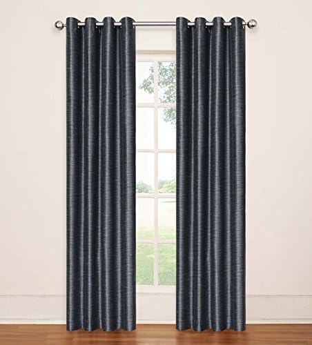 Eclipse 13746052084LAK Deron Blackout Grommet Single Window Curtain Panel, 52x84, Lake