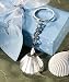 Crystal Beach Theme Wedding Favors - Shell Keychains, 30