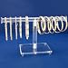 Clear Acrylic Round T-Bar Bracelet Display 10 Inch New