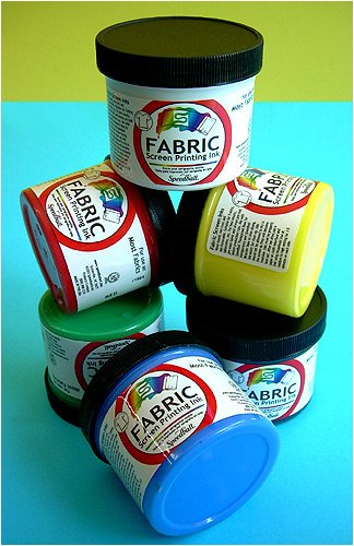 Speedball Fabric Screenprinting Starter Set (Six Jars of Screenprinting Ink)