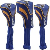 NHL St. Louis Blues 3-Pack Golf Club Headcovers - Royal Blue