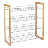 Target Home 4 Tier Lotus Closet Shelves Brown/Chrome