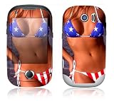 US Flag Bikini Decorative Skin Cover Decal Sticker for Samsung Corby Pro B5310 Cell Phone