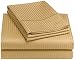 Renaissance 600 Thread-Count Woven Stripe Queen Sheet Set, Cafe