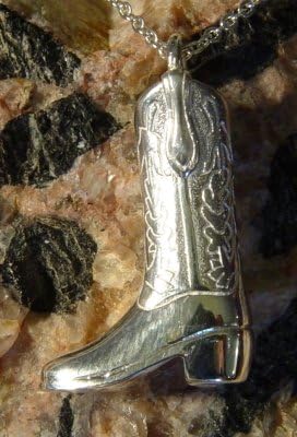 Cowboy Boot - Sterling Silver Cremation Jewelry
