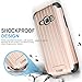 Galaxy J7 (2015) Case, Galaxy J700 Case, With TJS Tempered Glass Screen Protector, Slim Rugged Duo Hybrid Shockproof Armor Drop Protection Case For Samsung Galaxy J7/J700 (Rose Gold)