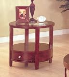 Modern Style End Table in Cappuccino Finish By Coaster Furniture