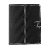 CaseCrown Horizontal Flip Carbon Weave Stand Case (Black) for the HP TouchPad Wi-Fi 16 GB, 32GB