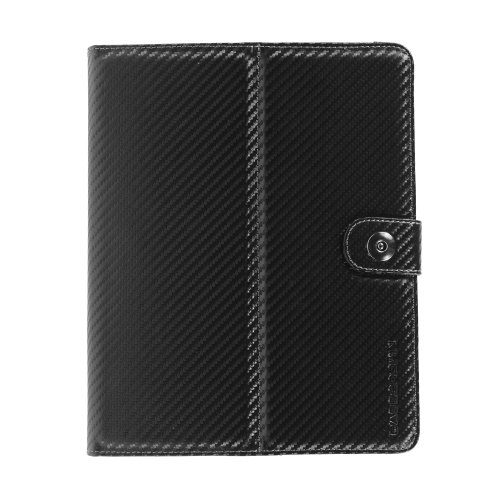 CaseCrown Horizontal Flip Carbon Weave Stand Case (Black) for the Apple iPad Wifi / 3G Model 16GB, 32GB, 64GB