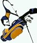 Linksman Golf 3-5 Year Old Boys Junior Golf Set w/ Stand Bag