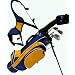Linksman Golf 3-5 Year Old Boys Junior Golf Set w/ Stand Bag