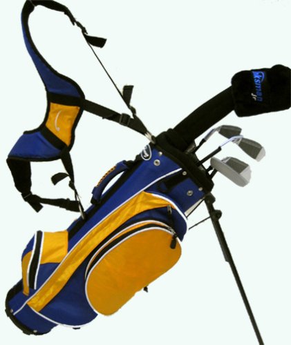 Linksman Golf 3-5 Year Old Boys Junior Golf Set w/ Stand Bag