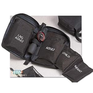ADC MULTIKUFF Blood Pressure Kit, 4 Cuff, Black [Health and Beauty]