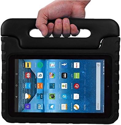 Fire 7 2015 Case - ANTS TECH Light Weight kids ShockProof Case Protective Cover Handle Stand for Amazon Fire 7 inch Display Tablet (5th Generation, 2015 Release Only)(Black)