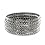 Special Price! Dark Metal Colored Bangles with Faceted Diamond Pattern