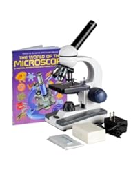 BISS: AmScope M150C-PB10-WM 40X-1000X Glass Lens Metal Frame C&F LED Compound Microscope + Slide Kit & Book - United Scope LLC.