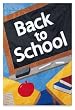 Back to School "Board" Garden Size Applique Flag