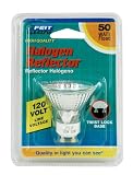 Feit Electric BPQ50MR16/GU10 50-Watt Halogen Reflector Flood Bulb with GU10 Base, Clear