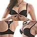 Women's Front Closure Lace Racerback Push up Bra (36B)