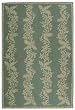Hand Hooked Chinese Martha Stewart "Fern Row Collection" Rug