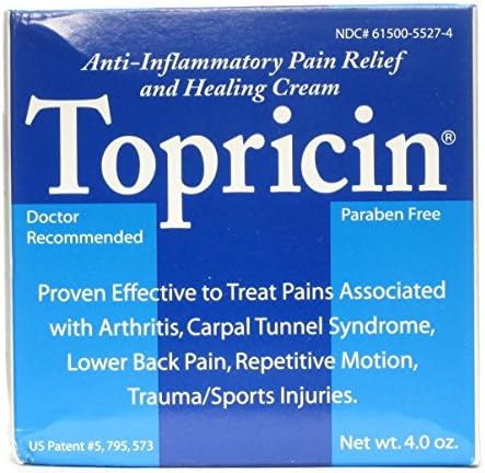 TopricinPain Relief Cream Moisturizing Relief For Arthritis And Joint Pain, Cream 4 oz ( Pack of 12)