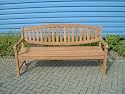 VERONA CURVED BACK 1.8 METRE (6 Foot) BENCH CONSTRUCTED FROM GRADE A SEASONED KILN DRIED INDONESIAN TEAK