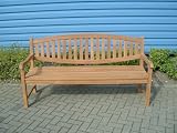 Outdoor Living : VERONA CURVED BACK 1.8 METRE (6 Foot) BENCH CONSTRUCTED FROM GRADE A SEASONED KILN DRIED INDONESIAN TEAK