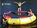 Island Hopper 13 Foot Bounce and Splash Water Bouncer w Exterior Padding