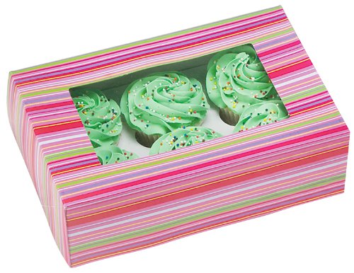 Wilton set of 2 Cupcake Boxes, Holds 6 Standard Cupcakes