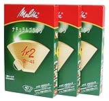 Melitta フィルター ナチュラルブラウン 1×2 【2~4杯用】 40枚入×3箱パック