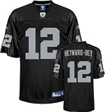 Darrius Heyward-Bey Jersey: Reebok Black Replica #12 Oakland Raiders Jersey - Medium