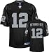 Darrius Heyward-Bey Jersey: Reebok Black Replica #12 Oakland Raiders Jersey - Medium