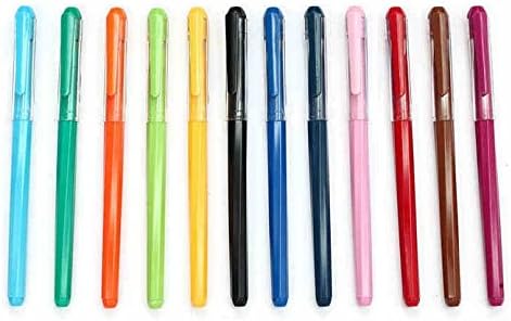 NiceGirl(TM) 12 Colorful Cute Pure Creative Gel Ink Pen/ball Point/ Rollerball Pens Style 2403