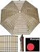 Sports : Knirps Regenschirm Fiber T2 Duomatic Karo beige 539