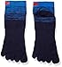 Injinji Sport Original Weight Micro Coolmax Socks, Midnight Blue, Large