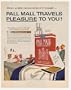 1963 Pall Mall Cigarette Ski Resort Print Ad (4485)