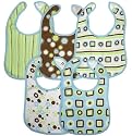 Neat Solutions 5 Pack Graphic Print Interlock Feeder Bib