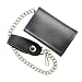 ALC Saddlebags 8191 Premium Leather Tri-Fold Biker Wallet with Chain
