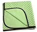 Kushies Receiving Blanket, Green Dots