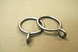 Review Drapery Hardware  / 10 CURTAIN EYELET RINGS-1.38 inch , satin nickel